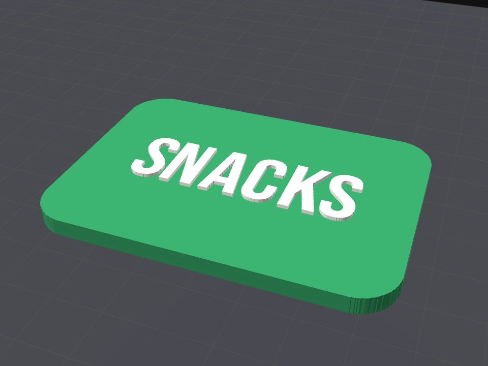 Kitchen label